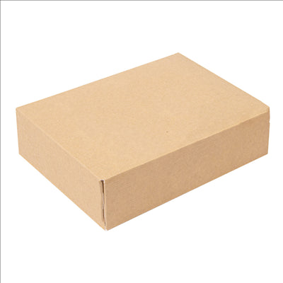 RÉCIPIENTS SUSHI 'THEPACK' 220 G/M2 19,7x12x4,5 CM MARRON CARTON ONDULÉ NANO-MICRO (400 UNITÉS)