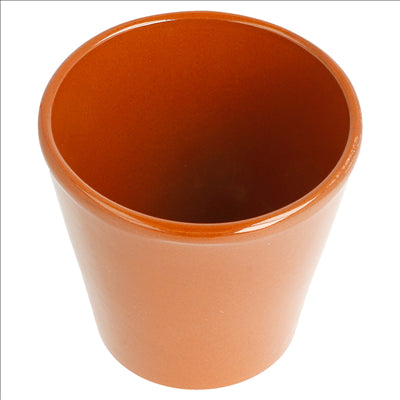 VERRES EN FAÏENCE 200 ML Ø 8,7x8,7 CM MARRON ROUGEATRE CERAMIQUE (36 UNITÉS)