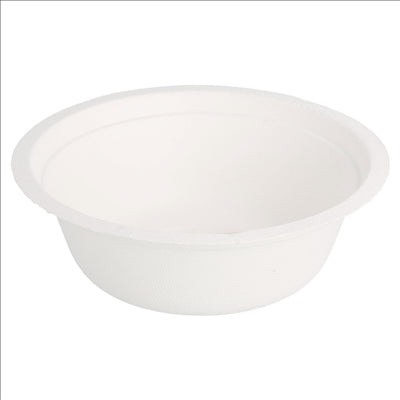 SALADIERS 'BIONIC' 350 ML Ø 13,5x4,6 CM BLANC BAGASSE (900 UNITÉS)