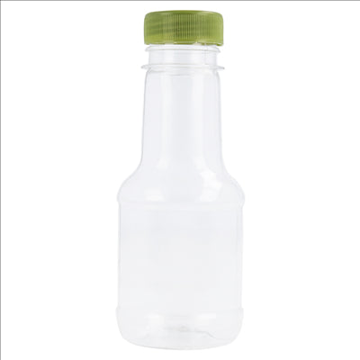 FLACONS AVEC BOUCHON PLASTIQUE 110 ML Ø4,5x11,4 CM TRANSPARENT PET (100 UNITÉS)