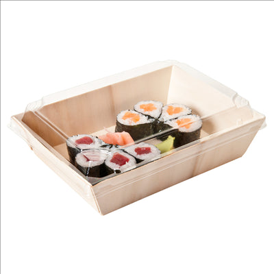 PLATEAU REPAS 700 ML 18x13x4 CM NATUREL BOIS (100 UNITÉS)