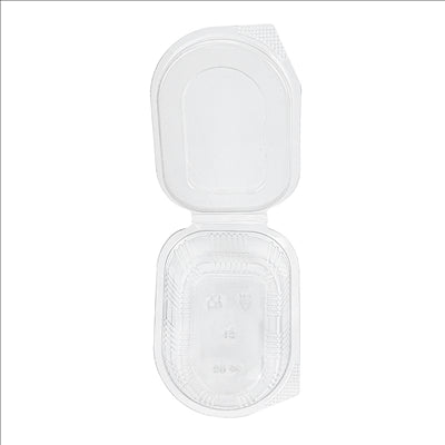 PETITS POTS + COUVERCLE INCLUS 80 ML 7,5x5,5x3,7 CM TRANSPARENT PET (1000 UNITÉS)