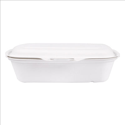 COQUILLES 'BIONIC' 900 ML 22,4x14x6 CM BLANC BAGASSE (400 UNITÉS)