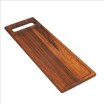 PLANCHE PRÉSENTATION RECTANGULAIRE  48x16x1,5 CM NATUREL BOIS (12 UNITÉS)