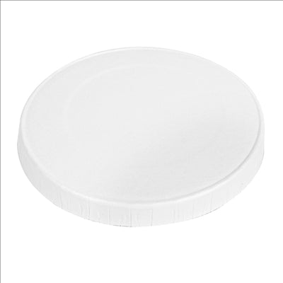 COUVERCLES POUR PETITS POTS  230 + 18 PE G/M2 Ø6,2 CM BLANC CARTON (1000 UNITÉS)