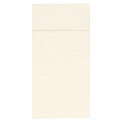 SERVIETTES P. 1/8 'LIKE LINEN' 70 G/M2 50x50 CM CREME SPUNLACE (400 UNITÉS)