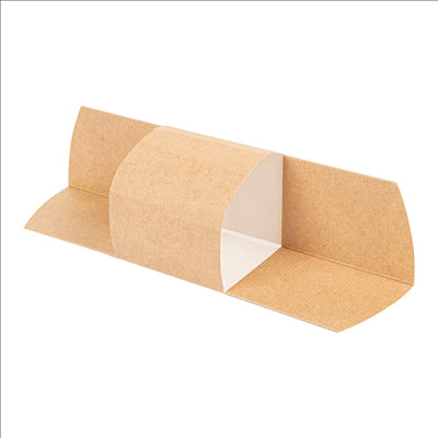 EMBALLAGE ROLLER POUR SANDWICH 'THEPACK' 220 G/M2 10,5x23 CM MARRON CARTON ONDULÉ NANO-MICRO (1000 UNITÉS)