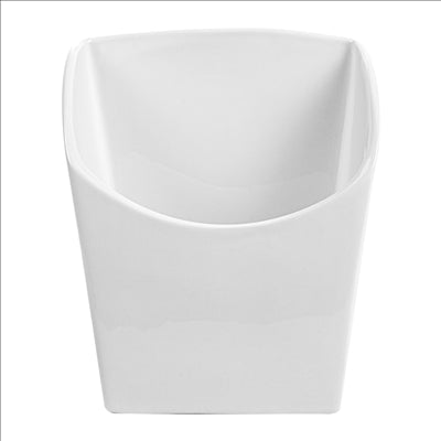 BOÎTES À FRITES L  13,3x9,4x14,6 CM BLANC PORCELAINE (6 UNITÉS)