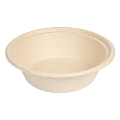 BOLS 'BIONIC' 1200 ML Ø 20,8x6,1 CM NATUREL BAGASSE (400 UNITÉS)