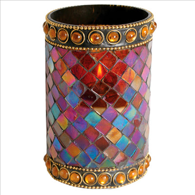 LAMPES DE TABLE "MOROCCO"  Ø 7,5x13 CM ASSORTI VERRE (6 UNITÉS)