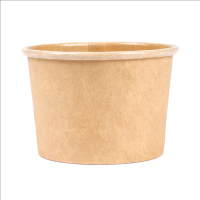 PETITS POTS 70 ML (2,3 oz) 210 + 18 PE G/M2 Ø6/5x4 CM MARRON CARTON (1000 UNITÉS)