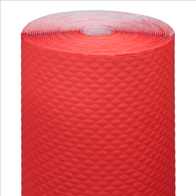 NAPPE EN ROULEAU  48 G/M2 1,20x100 M ROUGE CELLULOSE (4 UNITÉS)