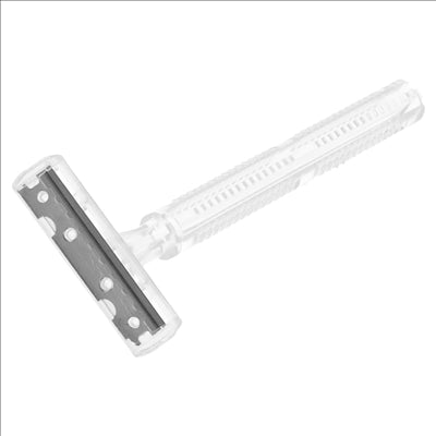 RASOIRS EN SACHET INDIVIDUEL  10 CM TRANSPARENT HDPE (100 UNITÉS)