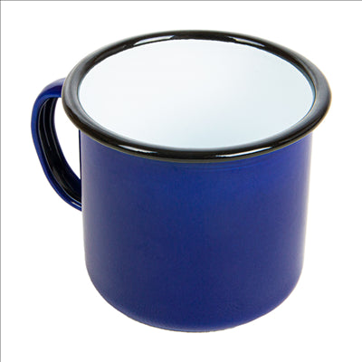TASSES 'ENAMELWARE' 350 ML Ø 8x8 CM BLEU ACIER ÉMAILLÉ (6 UNITÉS)