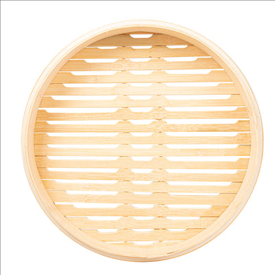 RÉCIPIENTS MAXI DIM-SUM  Ø 30x6 CM NATUREL BAMBOU (4 UNITÉS)