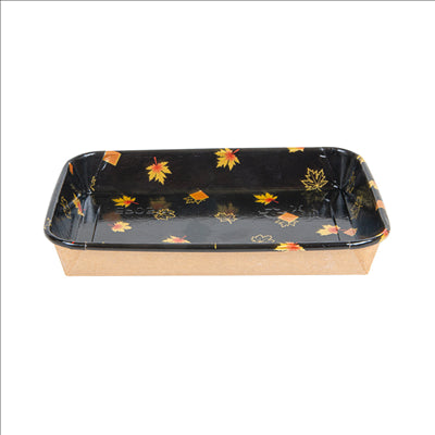 RÉCIPIENTS POUR "SUSHI"  20PE + 280 +16PE G/M2 18,5x12,9x2,4 CM NOIR KRAFT (600 UNITÉS)