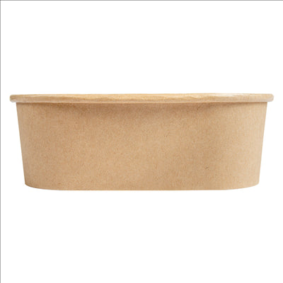RÉCIPIENTS CARRÉS 1000 ML 320 + 26 PE G/M2 16,7x16,7x5,5 CM NATUREL KRAFT (300 UNITÉS)