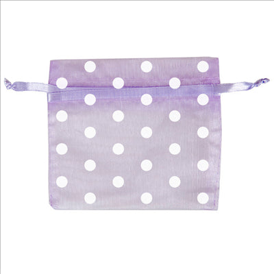 48 U. SACHETS ORGANDY AVEC FERMETURE-À POIS  12,5x11 CM LAVANDE MICROFIBRE (1 UNITÉ)