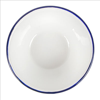 BOLS 'ENAMELWARE' 1000 ML Ø 18,5x7,5 CM BLANC ACIER ÉMAILLÉ (6 UNITÉS)