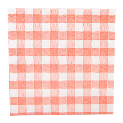 SERVIETTES 'LIKE LINEN - VICHY' 70 G/M2 40x40 CM ROUGE SPUNLACE (600 UNITÉS)