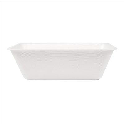 BARQUETTES 'BIONIC' 1000 ML 20x13,3x6 CM BLANC BAGASSE (500 UNITÉS)