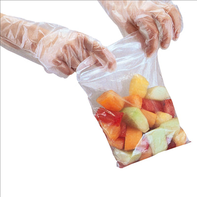 SACS AUTO-FERMETURE  92 G/M2 50µ 12,5x17,5 CM TRANSPARENT LDPE (500 UNITÉS)