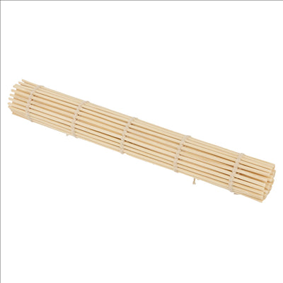 TAPIS À SUSHI  24x24 CM NATUREL BAMBOU (24 UNITÉS)