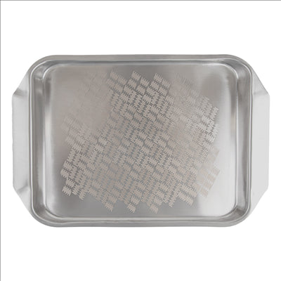 PLATEAU DE SERVICE L 'ARTINOX'  35,6x24,4x2,4 CM ARGENTE INOX (12 UNITÉS)