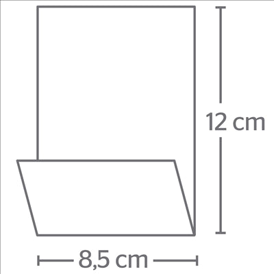 SERVIETTES MINI SERVIS ECOLABEL 1 PLI 'TRADITION' 20 G/M2 17x17 CM BLANC CELLULOSE (9600 UNITÉS)