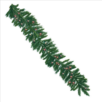 GUIRLANDE  270 CM VERT FIBRE OPTIQUE (1 UNITÉ)