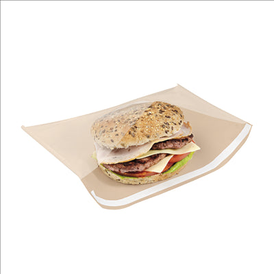 DELI PACK  35 G/M2 + 13 PP 28x22/20 CM NATUREL KRAFT (500 UNITÉS)