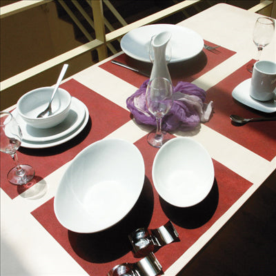 SETS DE TABLE 'SPUNBOND' 60 G/M2 30x40 CM BORDEAUX PP (800 UNITÉS)