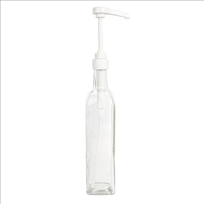 BOUTEILLE + POMPE CONDIMENTS 500 ML 6x29,7 CM TRANSPARENT VERRE (24 UNITÉS)