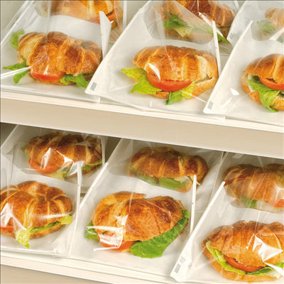 DELI PACK  30 G/M2 + 13 PP 24x19/17 CM BLANC KRAFT (500 UNITÉS)