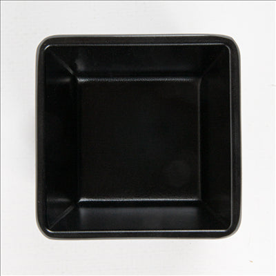 GOBELETS CARRÉS 'ASAMI WARE'  6,8x6,8x5,8 CM NOIR MÉLAMINE (12 UNITÉS)