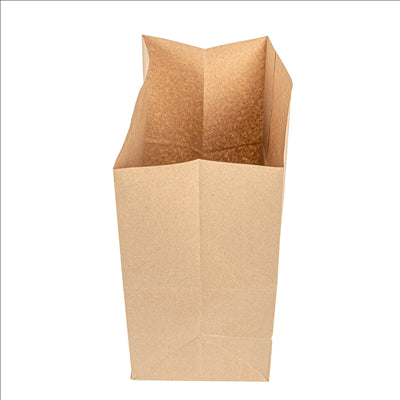 SACS SOS SANS ANSES POUR 1 POULET  70 G/M2 22+14x30 CM NATUREL PARCH.INGRAISSABLE (500 UNITÉS)