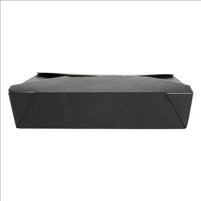 BOÎTES AMÉRICAINES MICRO-ONDABLES 'THEPACK' 1470 ML 230 + 12PP G/M2 19,6x14x4,5 CM NOIR CARTON ONDULÉ NANO-MICRO (300 UNITÉS)