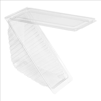 BOÎTES TRIANGULAIRES SANDWICH STANDARD  11x11x5,5 CM TRANSPARENT RPET (600 UNITÉS)