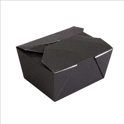 BOÎTES AMÉRICAINES MICRO-ONDABLES 'THEPACK' 780 ML 230 + 12PP G/M2 11,3x9x6,3 CM NOIR CARTON ONDULÉ NANO-MICRO (500 UNITÉS)