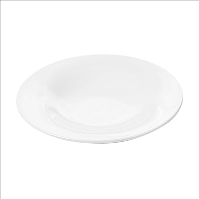 ASSIETTES CREUSES  Ø 33 CM BLANC PORCELAINE (12 UNITÉS)