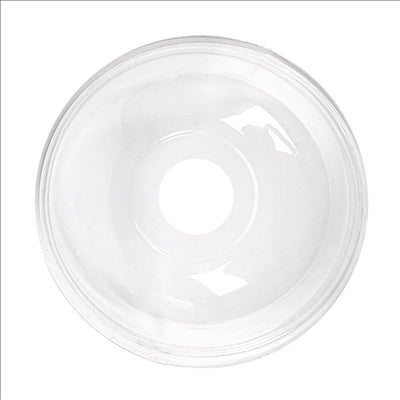 COUVERCLES COUPOLE AVEC ORIFICE POUR 224.02  Ø 9,5x4,4 CM TRANSPARENT PLA (800 UNITÉS)