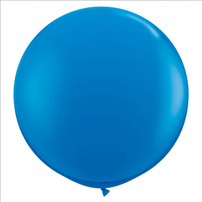 BALLON GÉANT+FERMETURE  Ø 65 CM ASSORTI LATEX (12 UNITÉ)