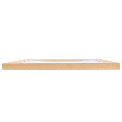 COUVERCLES POUR BOÎTES 253.16  300 G/M2 + PET 56,4x25,5x3 CM NATUREL KRAFT (50 UNITÉS)