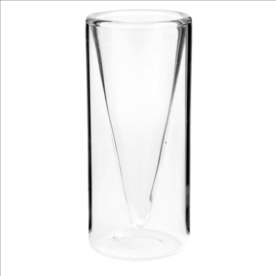 VERRES DOUBLE PAROI 40 ML  Ø 4x9 CM TRANSPARENT VERRE BOROSILICATE (12 UNITÉS)