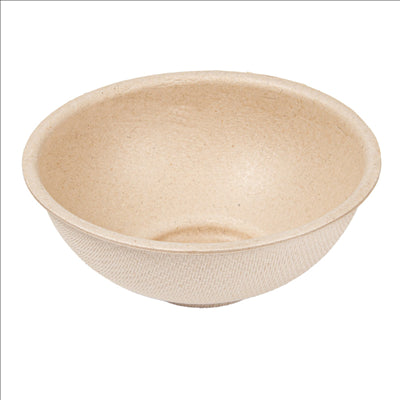 RÉCIPIENTS RONDS 'BIONIC'  Ø 7,5x3 CM NATUREL BAGASSE (1000 UNITÉS)