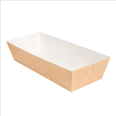 MOULES CUISSON PÂTISSERIE  230 G/M2 22,8x8,5x5,5 CM NATUREL KRAFT (350 UNITÉS)