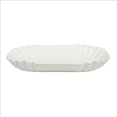 PLATEAUX  300 G/M2 15x12x2 CM BLANC CARTON (2000 UNITÉS)