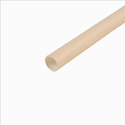 PAILLES DROITES BUBBLE TEA 'PAPER'  Ø1,2x20 CM NATUREL KRAFT (2400 UNITÉS)