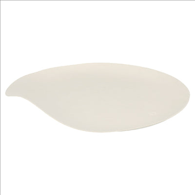 ASSIETTES MARU M 'BIONIC'  Ø 16,5x2,4 CM BLANC BAGASSE (200 UNITÉS)