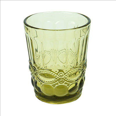 GOBELETS 'VINTAGE' 250 ML Ø8x10 CM VERT VERRE (6 UNITÉS)